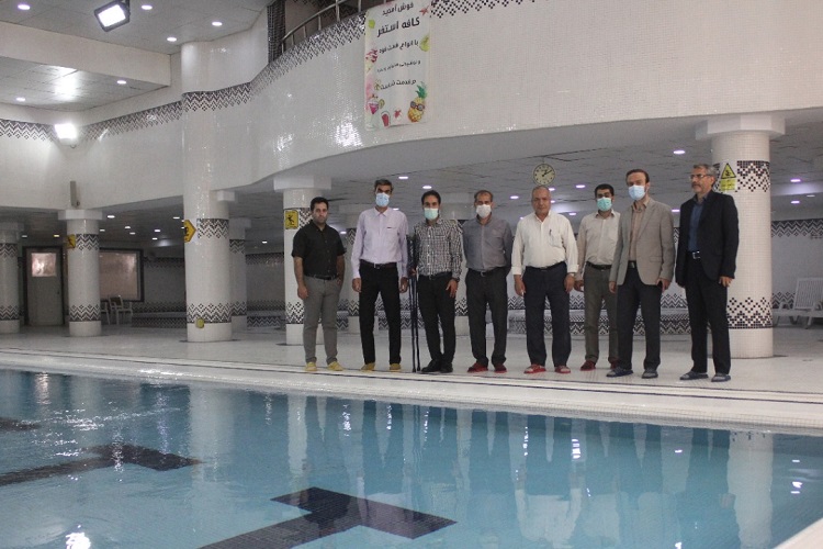 بازگشایی مجدد استخر پردیس مرکزی با حضور مسئولان دانشگاه